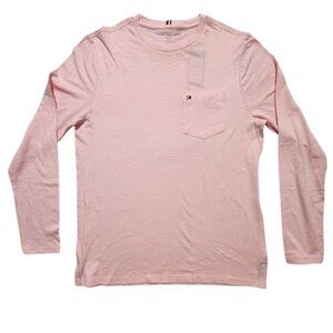 Men's Tommy Hilfiger Long-Sleeve Nantucket Tee (T) Shirt w Pocket‎ (S) Pink